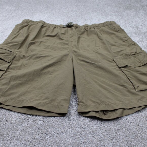 Columbia Vertex Shorts Mens 2XL XXL Brown Packable Belted Cargo Nylon 9" inseam - Picture 2 of 12